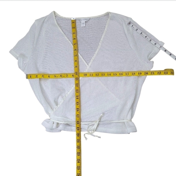 Bali Collection Canada Wrap Top Satin Trim Size Large - Picture 6 of 9